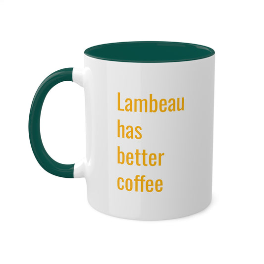 Lambeau has better coffee mug